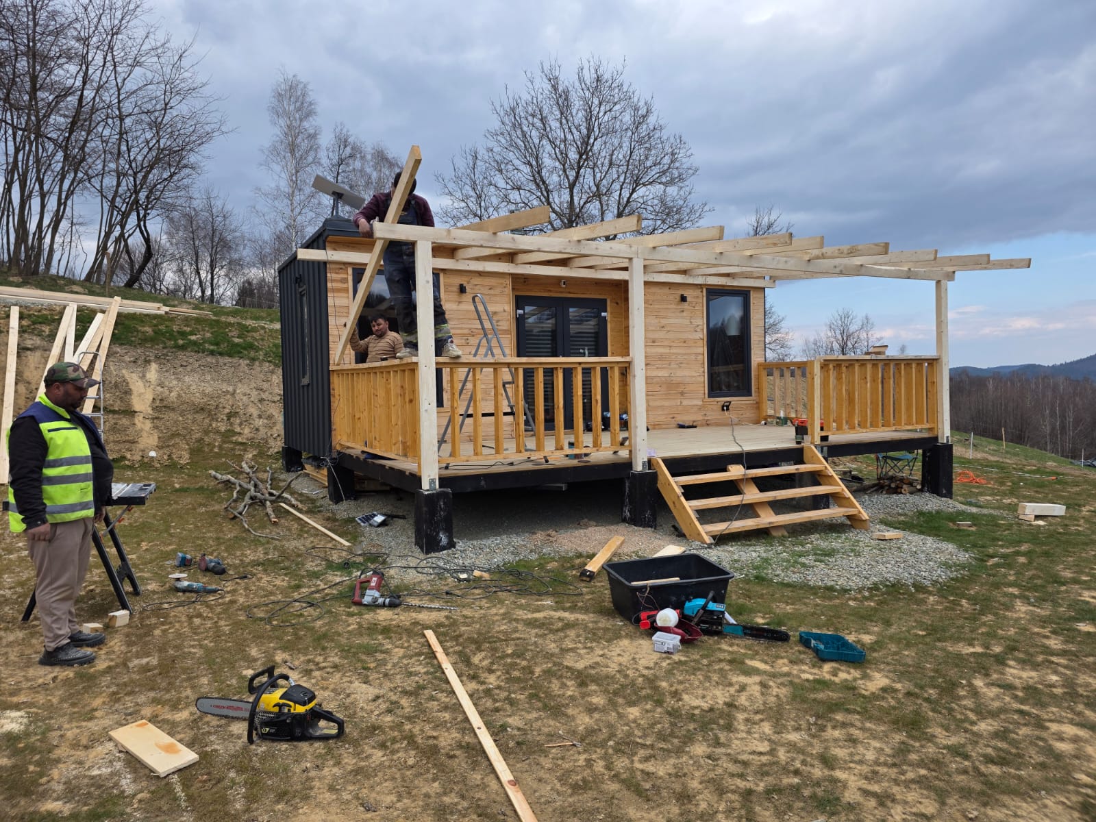Cabin lemn Sorin Stanescu Galati constructor teapa alt santier Brasov